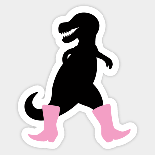 Stylish dinosaur with boots Sticker